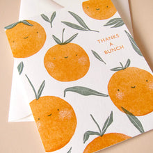 Load image into Gallery viewer, Thank You Oranges Letterpress Card
