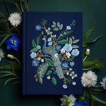 Load image into Gallery viewer, Peacock Embroidered Journal
