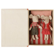 Load image into Gallery viewer, Maileg Christmas Twin Mice in Book (Little Brother/Sister) 
