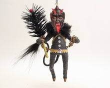 Load image into Gallery viewer, Handmade Spun Cotton Krampus Ornament
