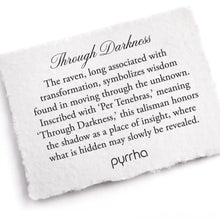 Load image into Gallery viewer, Pyrrha - Through Darkness Talisman Necklace
