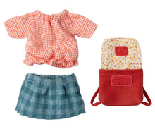 Load image into Gallery viewer, Maileg Big Sister Tricycle Mouse with Red Bag
