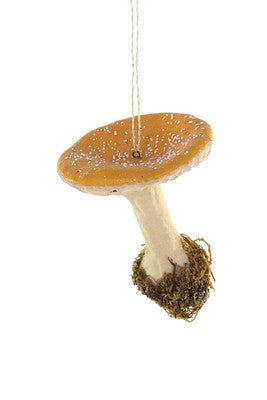 Yellow Cap Paper Mache Mushroom Ornament by Cody Foster and Company