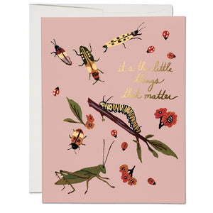Little Bugs Greeting Card by Red Cap Cards