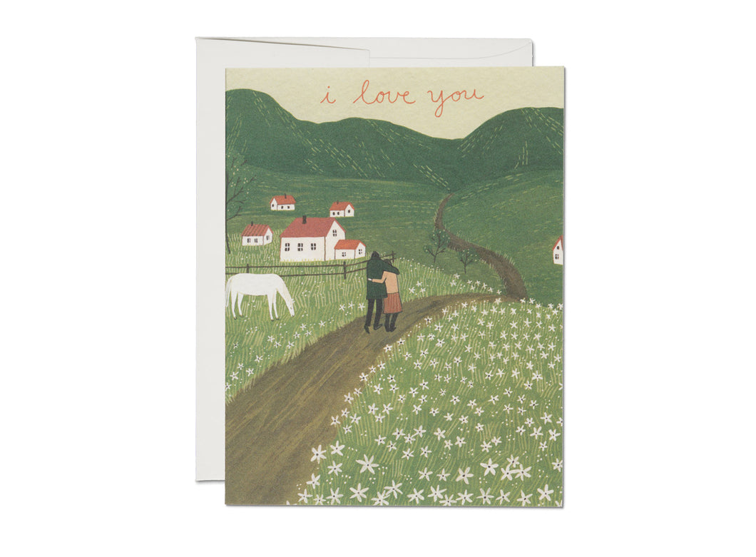 Along The Road Greeting Card by Red Cap Cards