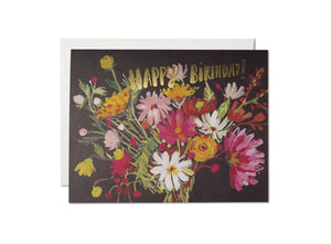 Vintage Bouquet Birthday Card by Red Cap Cards