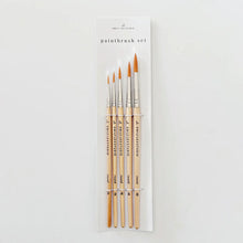 Load image into Gallery viewer, Watercolour Paintbrush Set/5 Wood Brushes
