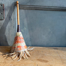 Load image into Gallery viewer, NOS 1950s Turkey Feather Duster - Original Cellophane - Wood Handle
