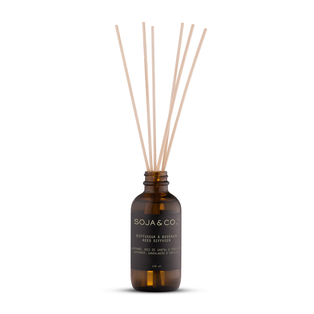 Lavender + Sandalwood + Vanilla Reed Diffuser 120ml by SOJA & CO in Quebec