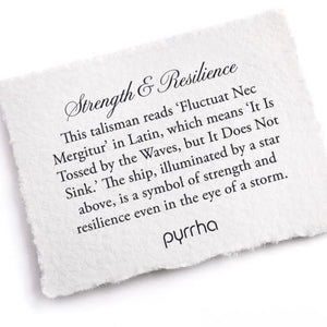 Pyrrha - Strength & Resilience Talisman Necklace Made in Vancouver