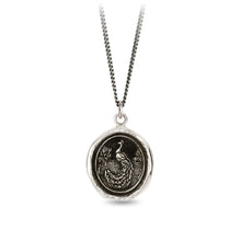 Load image into Gallery viewer, Pyrrha - Peacock Talisman Necklace Made in Vancouver
