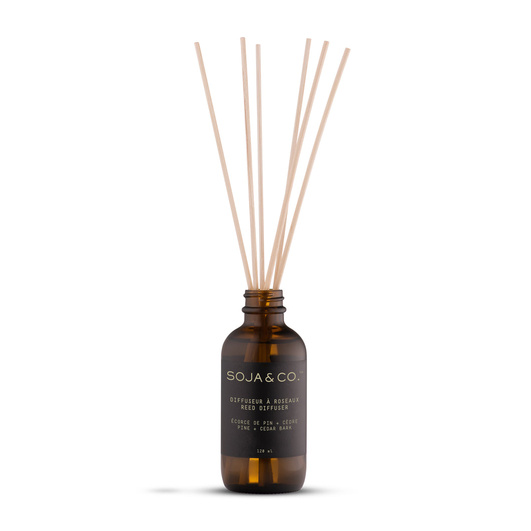 Pine + Cedar Bark Reed Diffuser 120ml by SOJA & CO in Quebec
