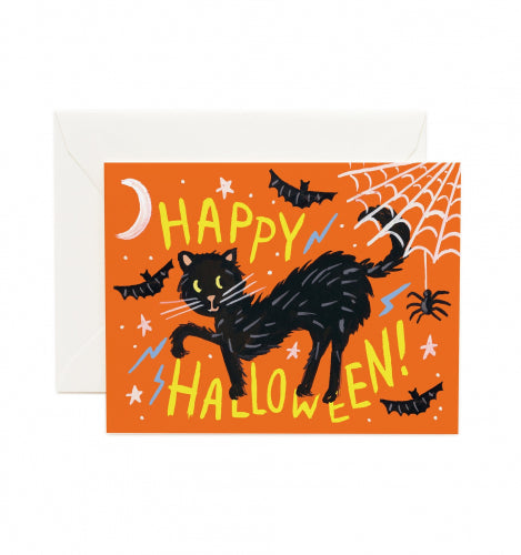 Black Cat Halloween Card by Rifle Paper Co