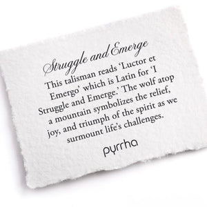 Pyrrha - Struggle and Emerge Talisman Necklace Made in Vancouver