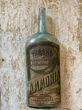 Load image into Gallery viewer, 19th Century Hirsh’s Crescent Brand Ammonia Bottle
