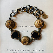 Load image into Gallery viewer, Antique Mixed Button Link Bracelet
