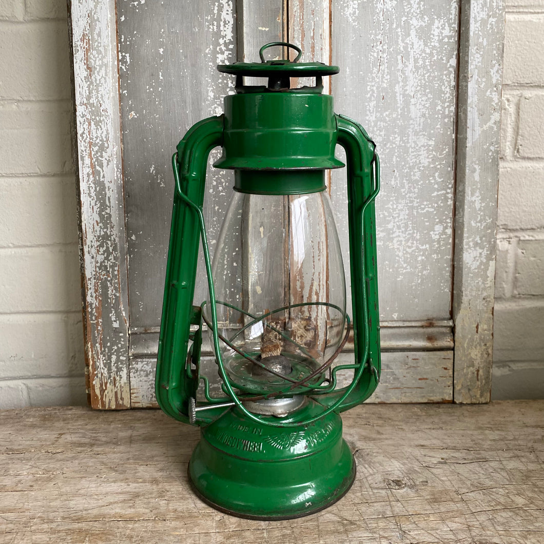 Vintage Green Kerosene Lantern