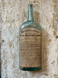 19th Century Hirsh’s Crescent Brand Ammonia Bottle