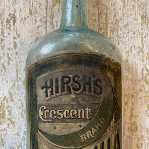 19th Century Hirsh’s Crescent Brand Ammonia Bottle