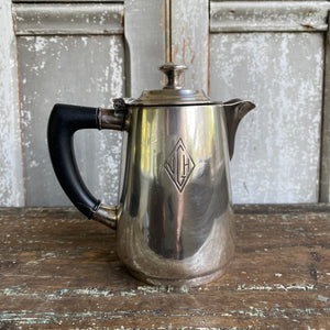 Vintage Silverplated Monogrammed Hot Water Pot