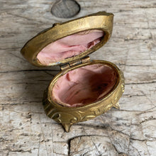 Load image into Gallery viewer, Antique Gilt Metal Jewel Trinket Box - Small
