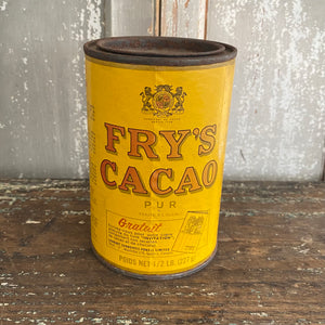 Vintage Fry’s Cocoa Paper Tin