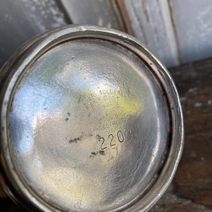 Vintage Silverplated Monogrammed Hot Water Pot