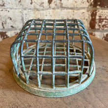 Load image into Gallery viewer, Antique Green Metal Flower Frog
