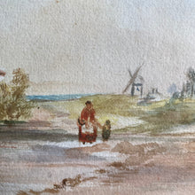 Load image into Gallery viewer, Vintage European Watercolour on Paper

