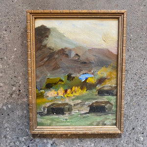 Vintage Rural Landscape Painting