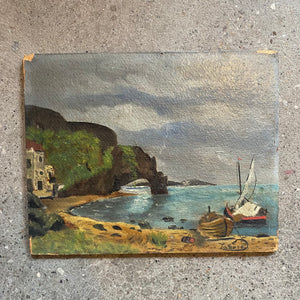 Vintage Oil on Board Signed LaRose