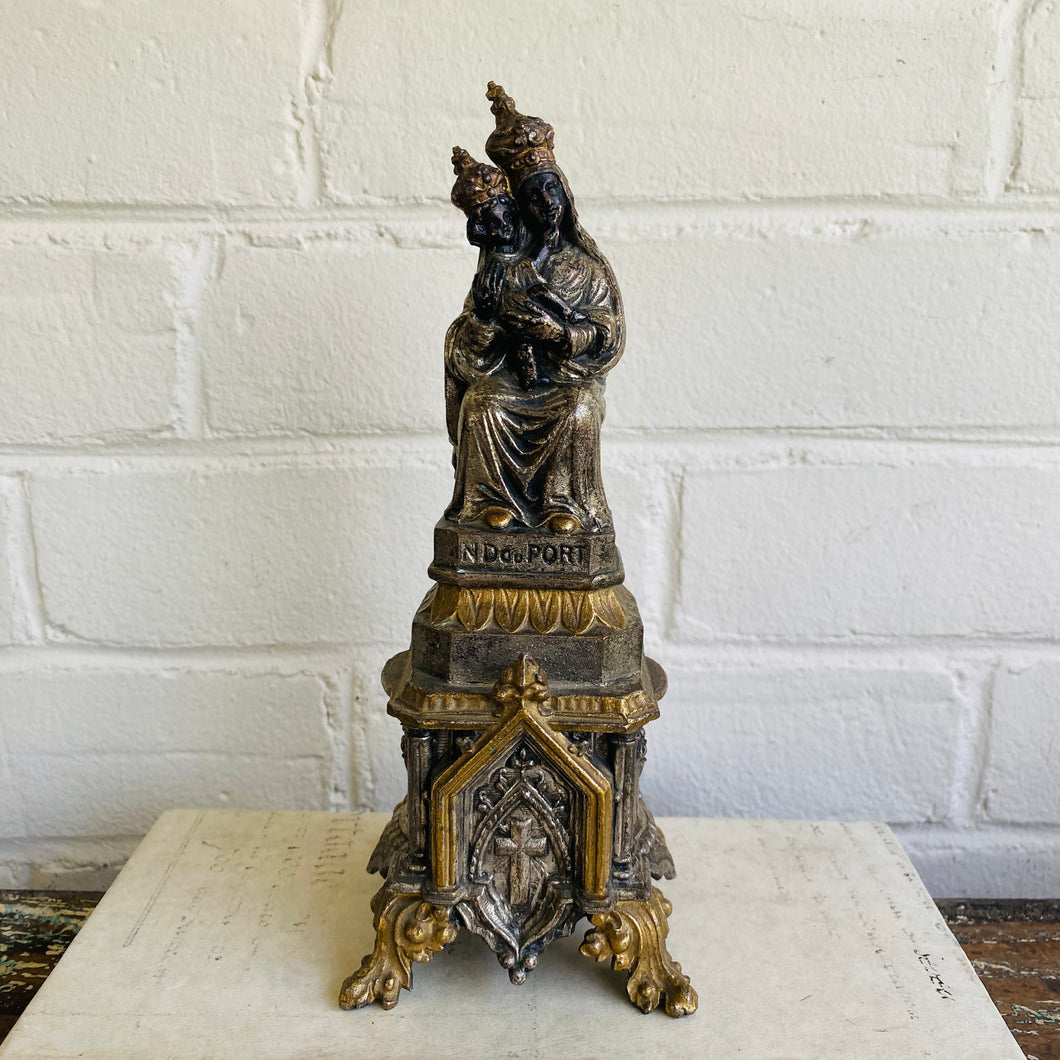 Antique French Notre Dame Du Port Statue