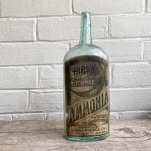 Load image into Gallery viewer, 19th Century Hirsh’s Crescent Brand Ammonia Bottle
