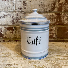 Load image into Gallery viewer, Vintage French Enamel Canister Set/4
