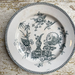 Antique Aesthetic Movement Transferware 7-3/4” Plates