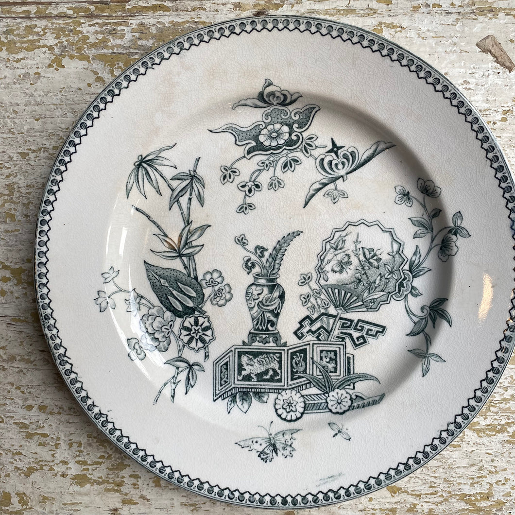 Antique Aesthetic Movement Transferware 7-3/4” Plates