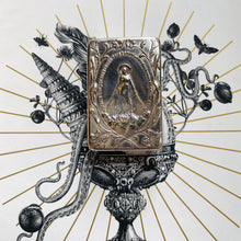 Load image into Gallery viewer, Antique French Silverplated Rosary Box
