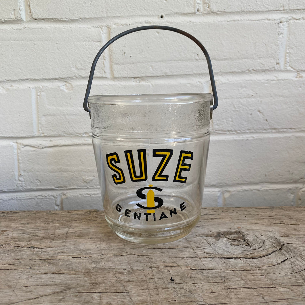 Vintage French Advertising Suze Gentiane Ice Bucket c1950