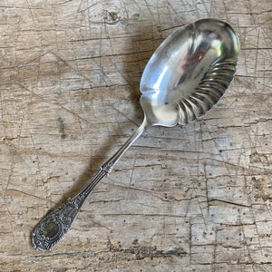 Antique Silverplated Berry Spoon