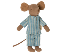 Load image into Gallery viewer, Maileg - Big Brother Mouse in Box with Blue Pajamas
