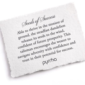 Pyrrha - Seeds of Success Talisman Necklace Made in Vancouver