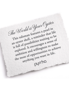 Pyrrha - The World is Your Oyster Talisman Necklace