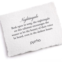 Load image into Gallery viewer, Pyrrha - Nightingale Talisman Necklace Made in Vancouver
