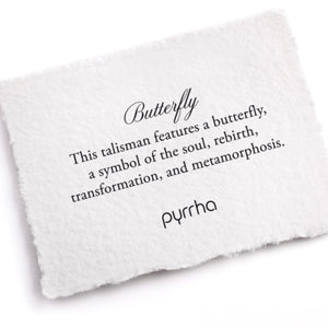 Pyrrha - Butterfly Talisman Necklace