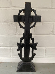 Antique Black Forest Carved Wood Religious Artifact Bisque Corpus Jesus Christ Altar Made in Germany 19th Century