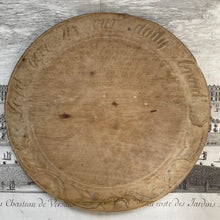 Load image into Gallery viewer, Antique English Carved Treen Bread Board 19th Century
