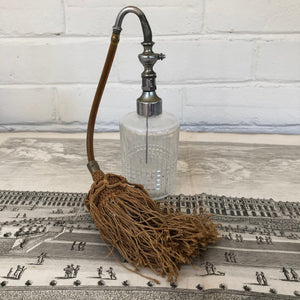 Antique French Cut Crystal Perfume Bottle with Atomizer