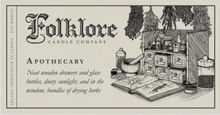 Load image into Gallery viewer, Apothecary Candle 10oz by Folklore Candle Company Made in Ontario Canada
