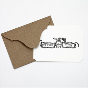 Forever Thine Letterpress Card