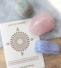 Load image into Gallery viewer, Calming &amp; Anti Anxiety Crystals and Stones Set
